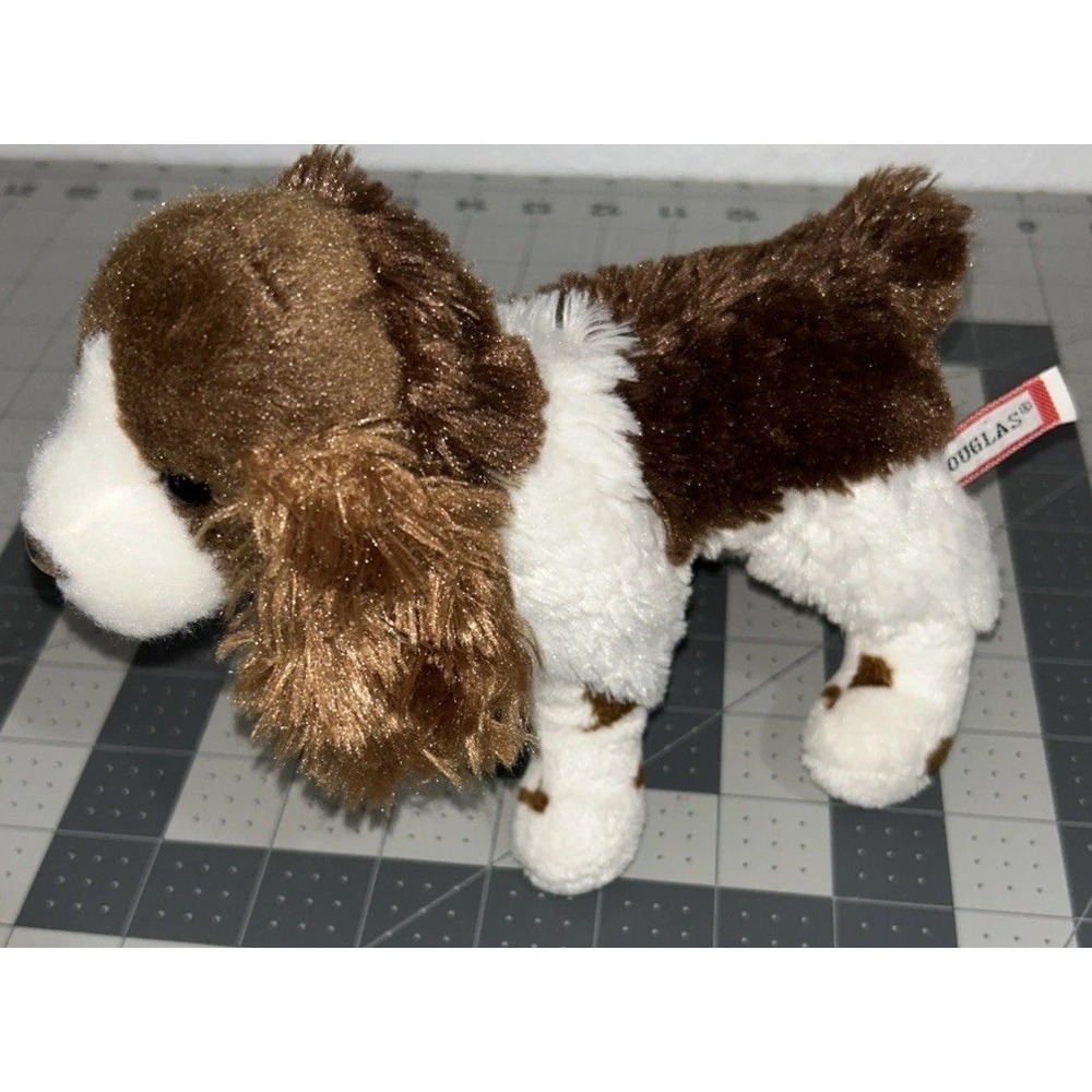 Douglas Cuddle Toys Springer Spaniel Plush Stuffed Animal Dog Brown White 4016 - Picture 3 of 16